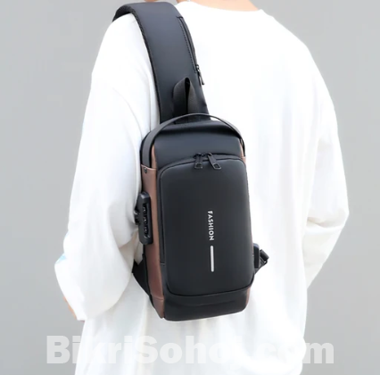 USB Charging Cable Fashion Men Chest Bag